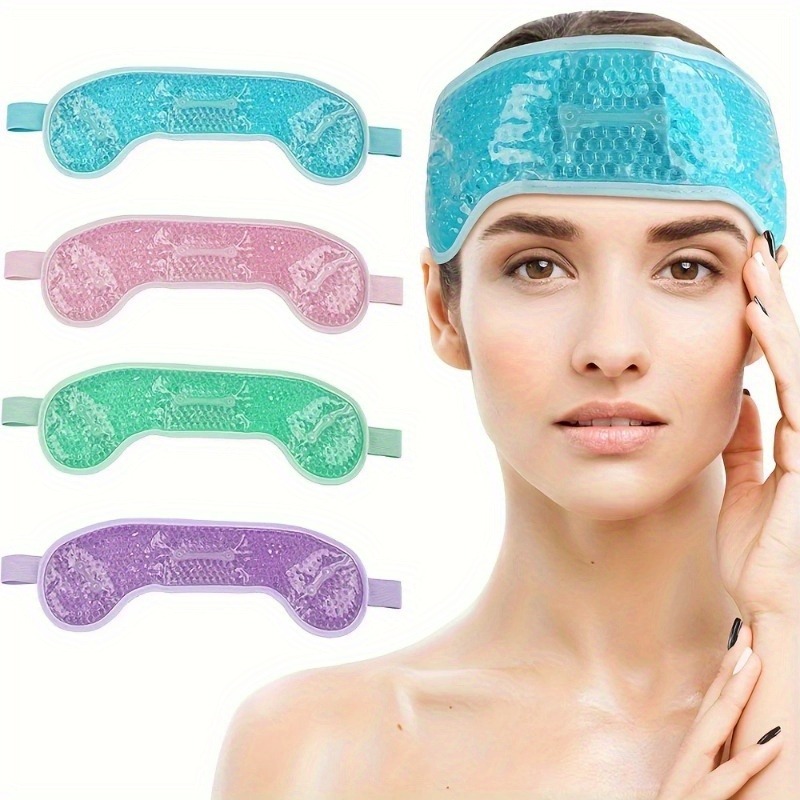 Cold Pack Ice Gel - 재사용 가능한 냉온 젤 헤드밴드, 편두통