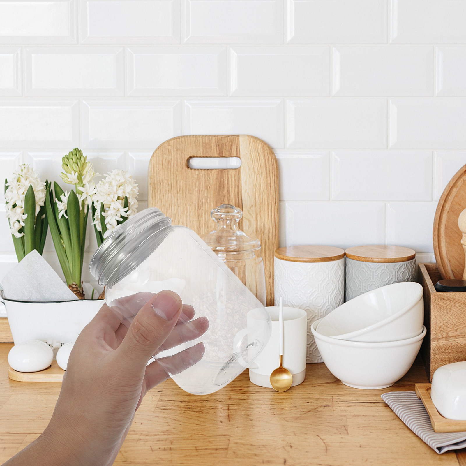 Food Storage Airtight - 밀폐 가능한 뚜껑이 달린 식품 보관