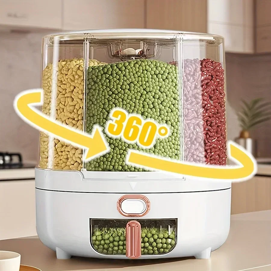 Food Storage Equipment - 6칸 360 ° 회전식 밀폐 식품