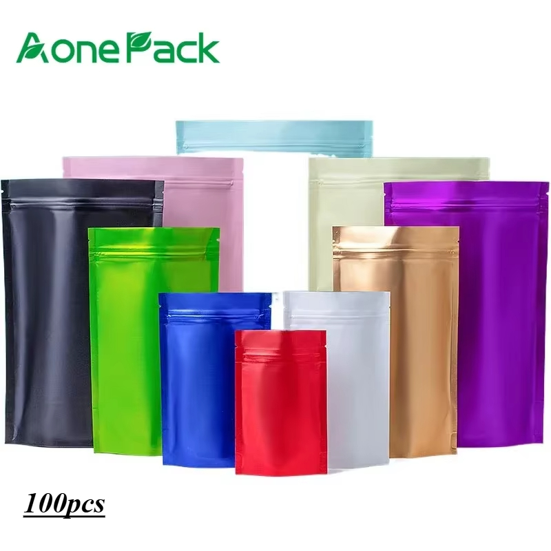 Food Storage Ziploc Bags - 100pcs 사용자 정의 매트 완료 씨앗