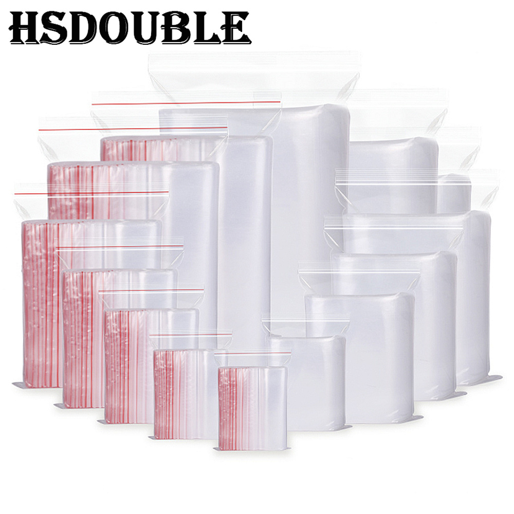 Food Storage Ziploc Bags - 100 개/갑 5-12 와이어 셀프 씰