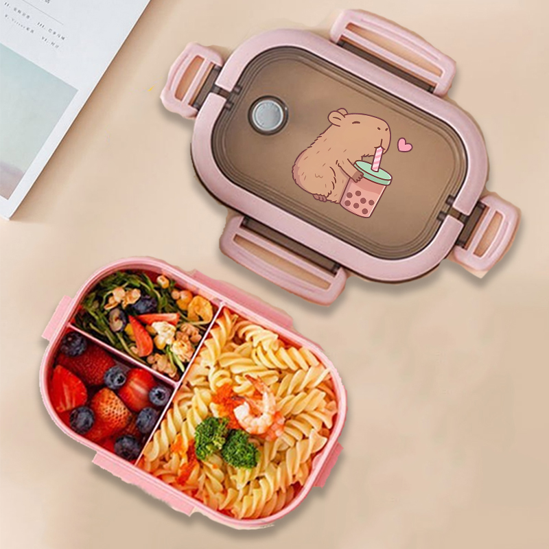 Food Storage Equipment - Capybara 도시락 상자 애니메이션 동물 인쇄