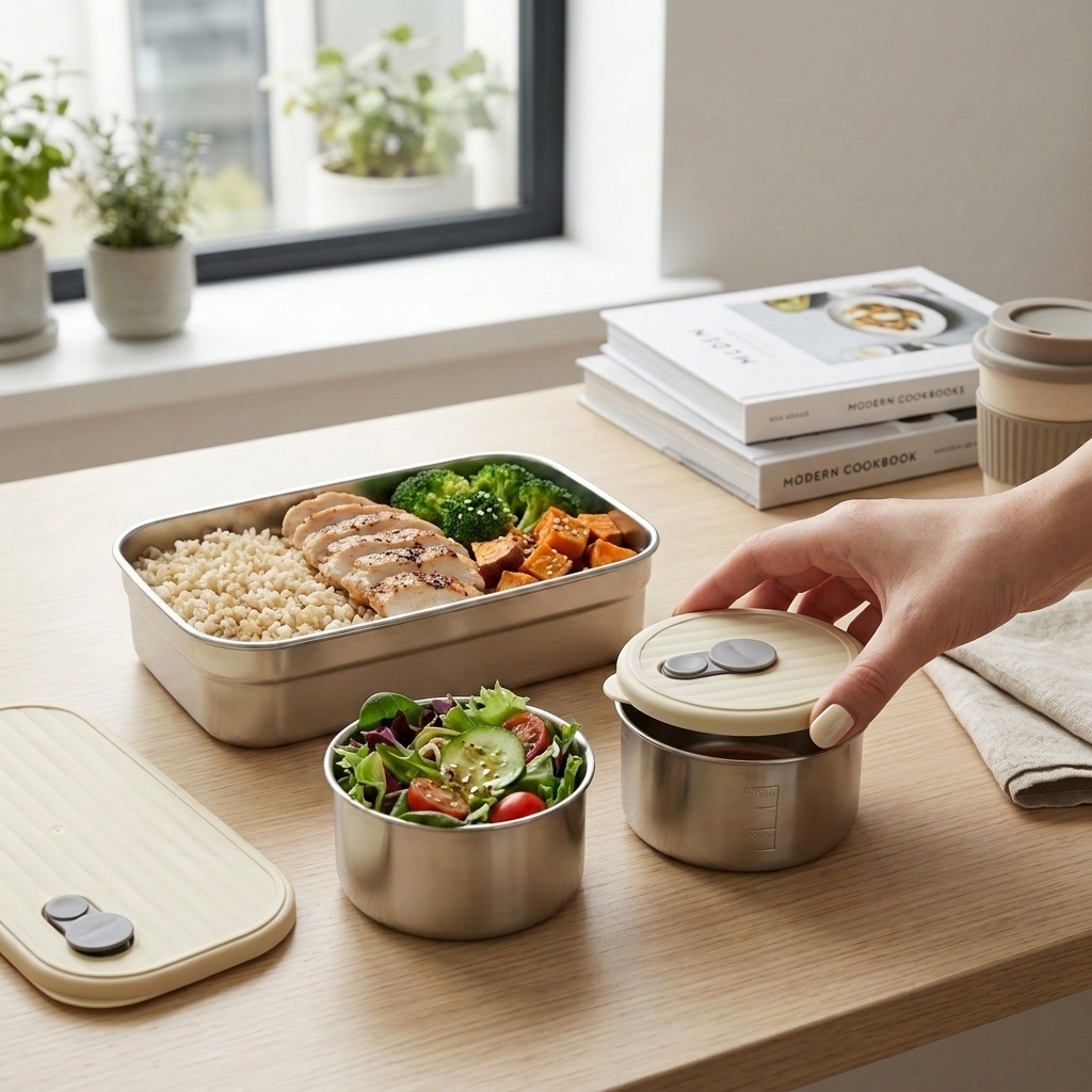 Food Storage Kits - 전자레인지 사용 가능 304 스테인리스 도시락
