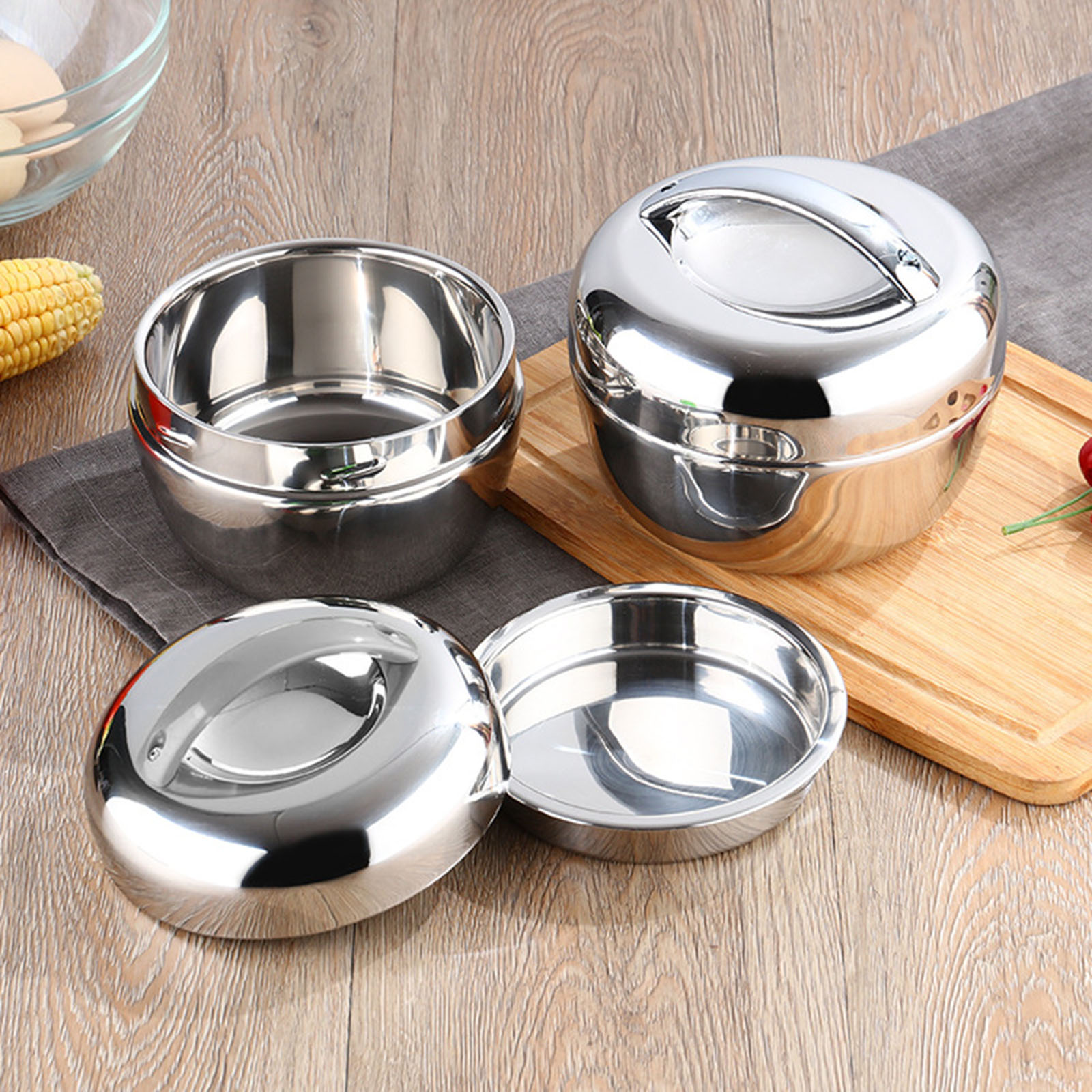 Food Storage Hot - 뜨거운 음식을 위한 스테인리스 단열 보온병,