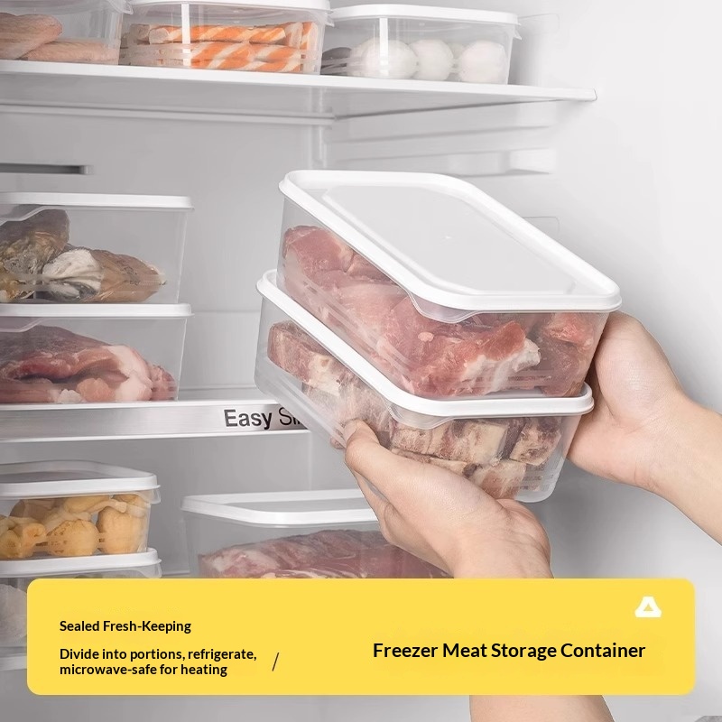Food Storage Frozen - 2000ml 냉장고 냉동육 신선보관함, 내냉성 플라스틱