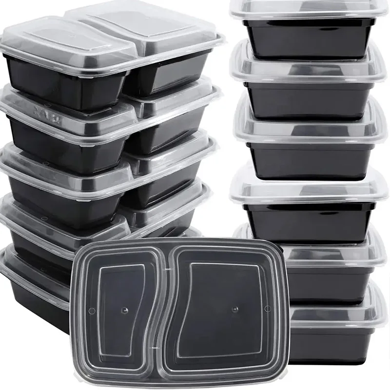 Food Storage Quart - 10 세트 뚜껑이 있는 일회용 식품