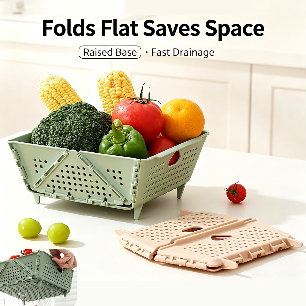 Food Storage Safe - 접이식 과일 및 채소 세척 바구니,
