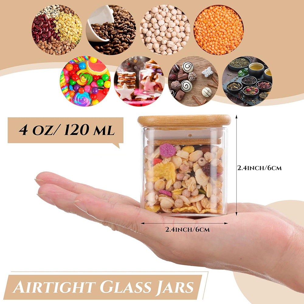 미니멀리스트 향신료 라벨이 있는 유리 항아리 세트, 사 - Food Storage Glass Set 리뷰 및 가격