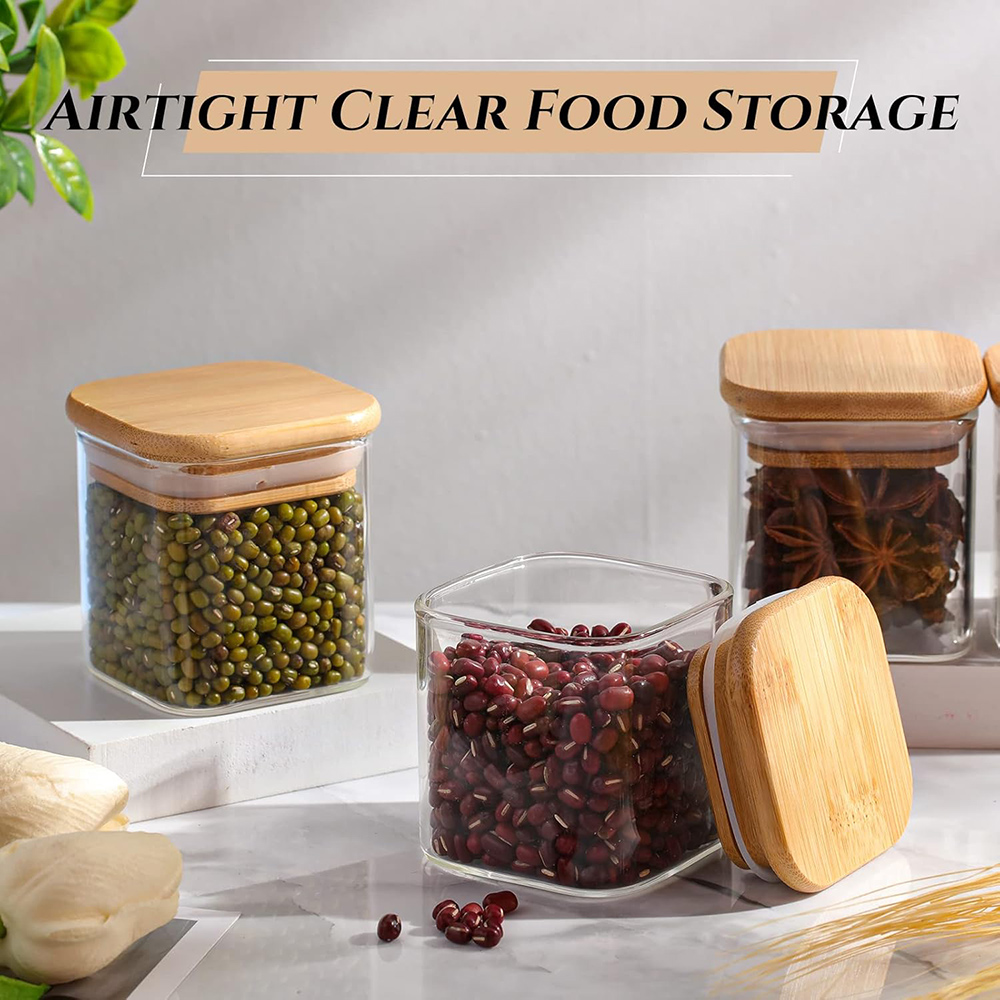 미니멀리스트 향신료 라벨이 있는 유리 항아리 세트, 사 - Food Storage Glass Set 리뷰 및 가격