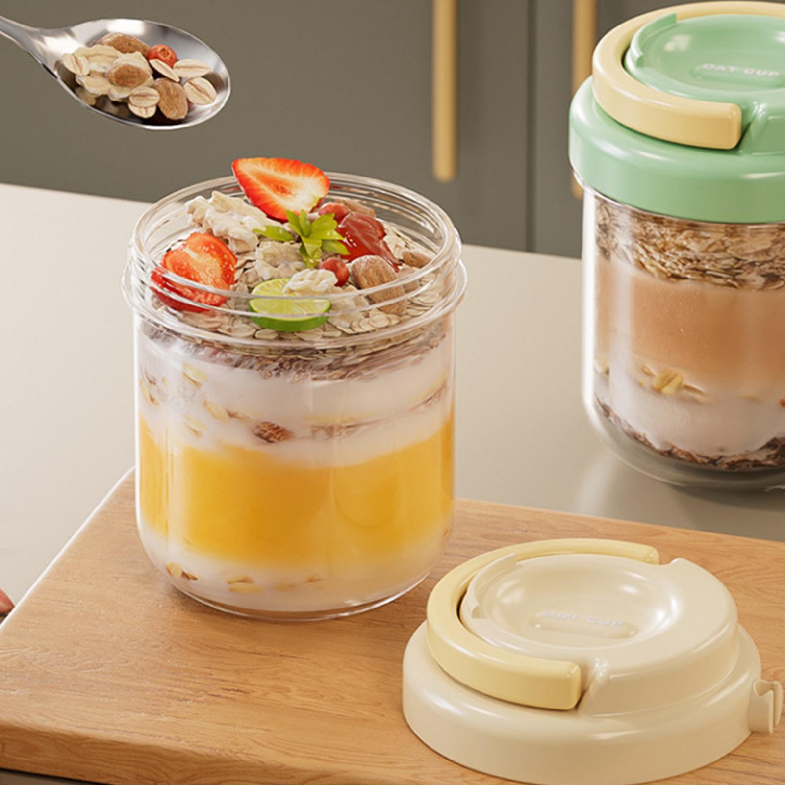 뚜껑이 있는 유리병 400ml 밀폐형 누수 방지 아침식 - Airtight Cereal Jar 리뷰 및 가격