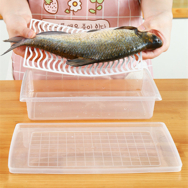 뚜껑이 있는 박스형 고기 보관용 냉장고 수납함, 냉동  - Food Storage Frozen 리뷰 및 가격