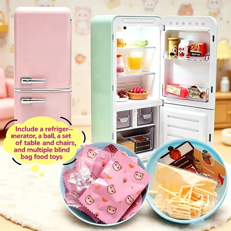 4색 미니 냉장고 블라인드 박스 장난감 세트 |   랜 - Food Storage Kits 리뷰 및 가격