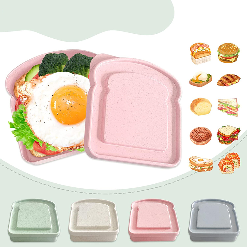 뚜껑이 있는 샌드위치 용기 도시락 토스트 보관 상자,  - Food Storage Quart 리뷰 및 가격