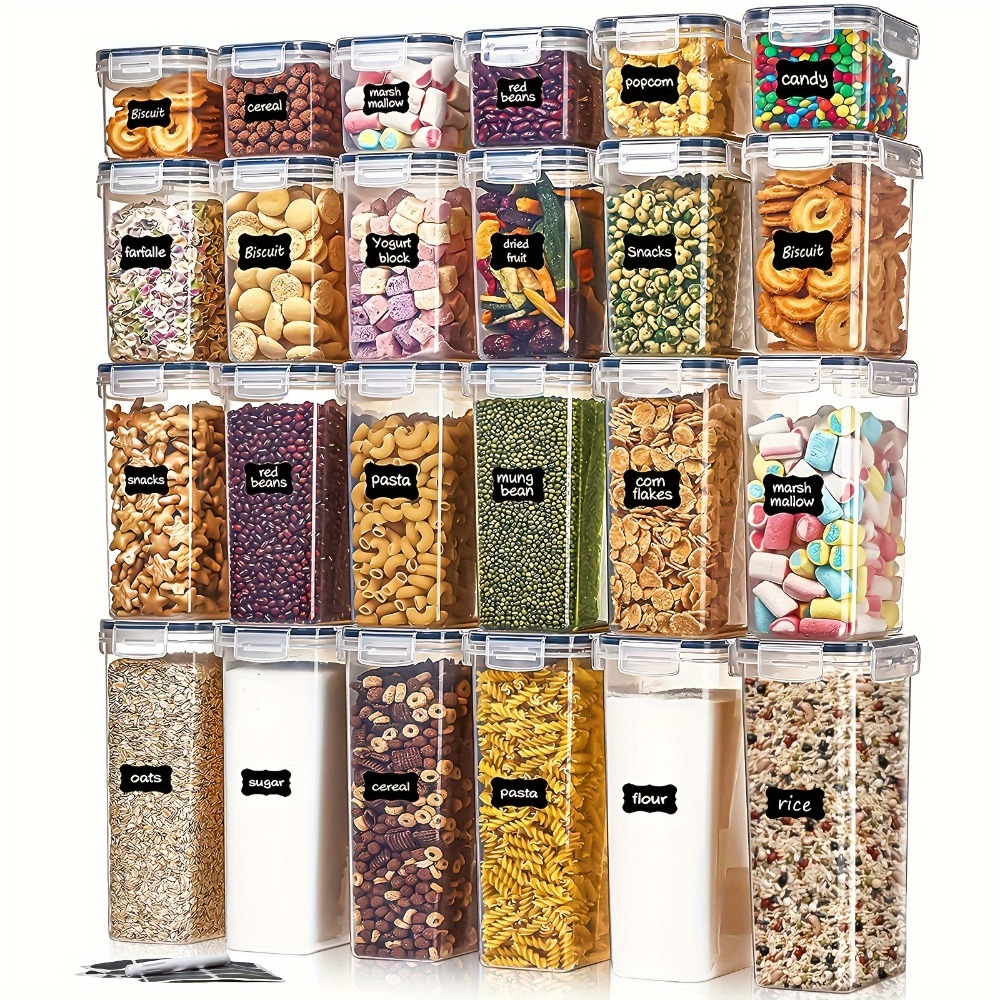 밀폐용기 24피스 세트 용기 12개 뚜껑 12개 반찬통 - Food Storage Boxes With Lids 리뷰 및 가격