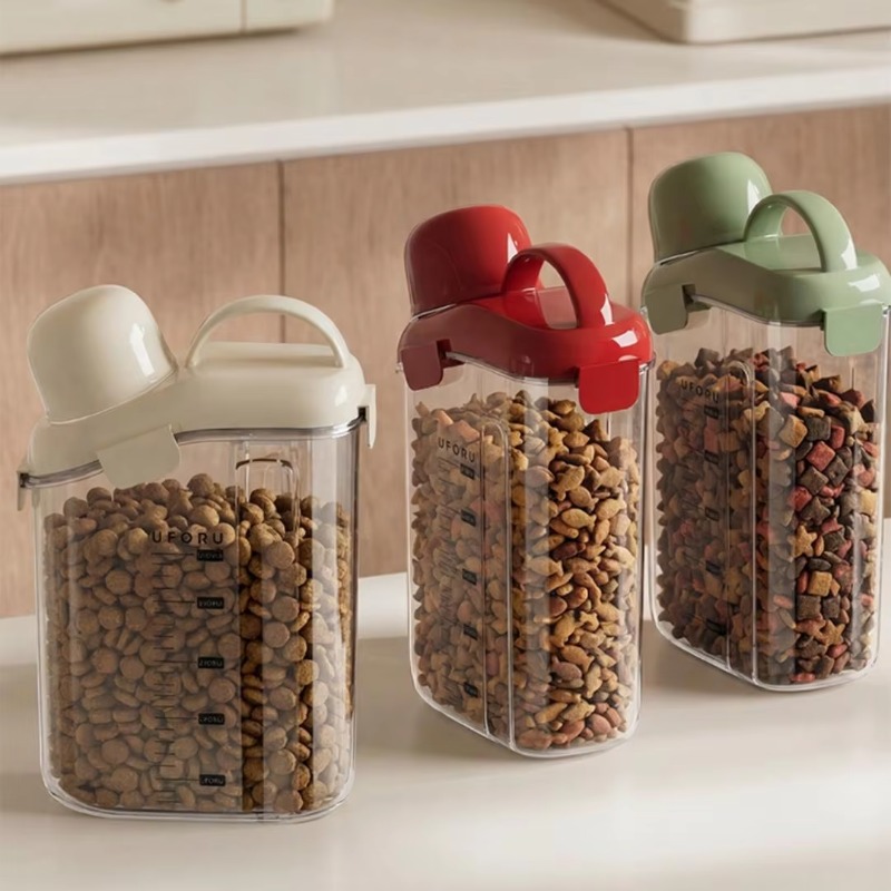밀폐형 곡물 보관 용기, 식품 등급 투명 플라스틱 재질 - Airtight Cereal Jar 리뷰 및 가격