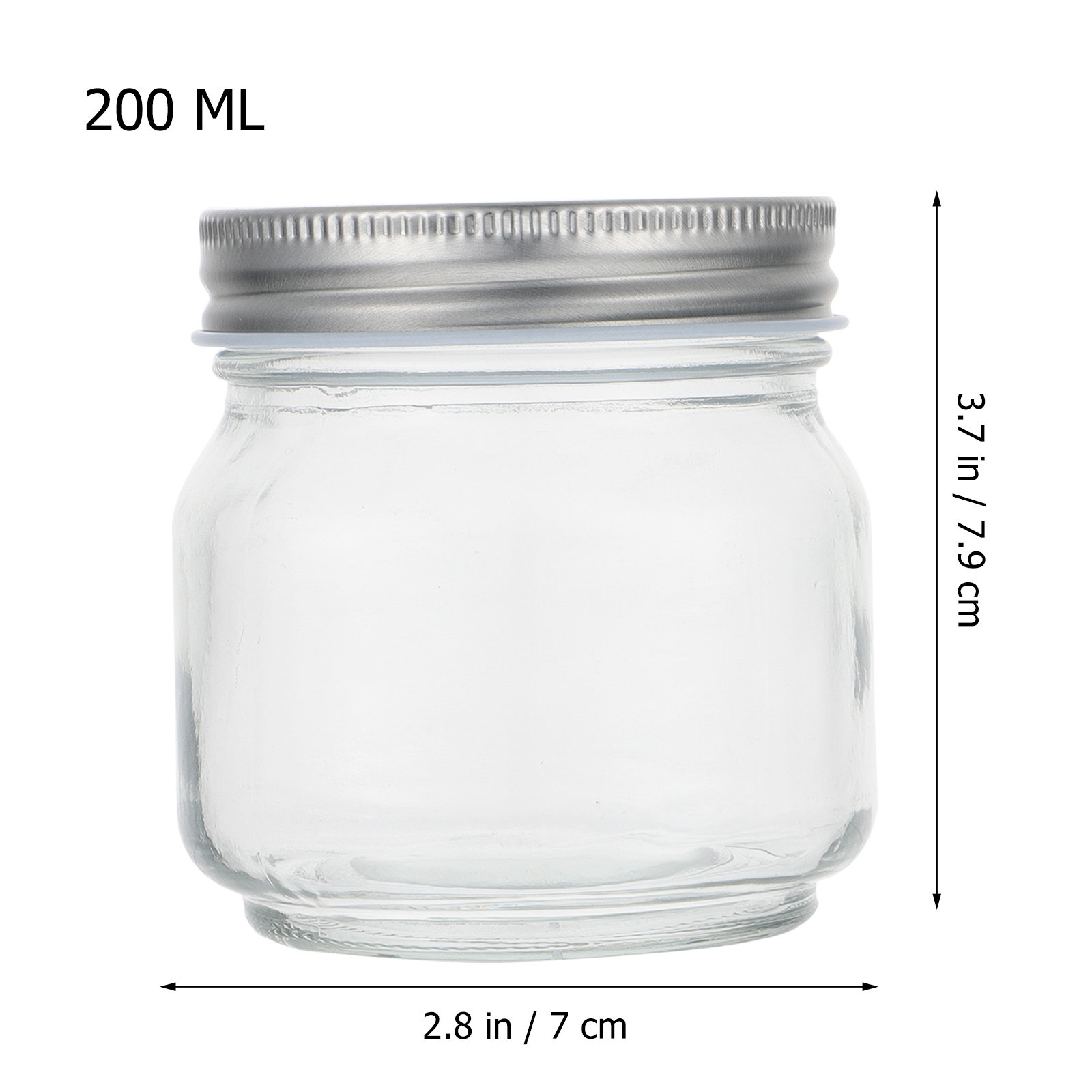 6개 세트의 메이슨 유리병: 두꺼운 투명 유리 재질,  - Food Storage Glass Set 리뷰 및 가격