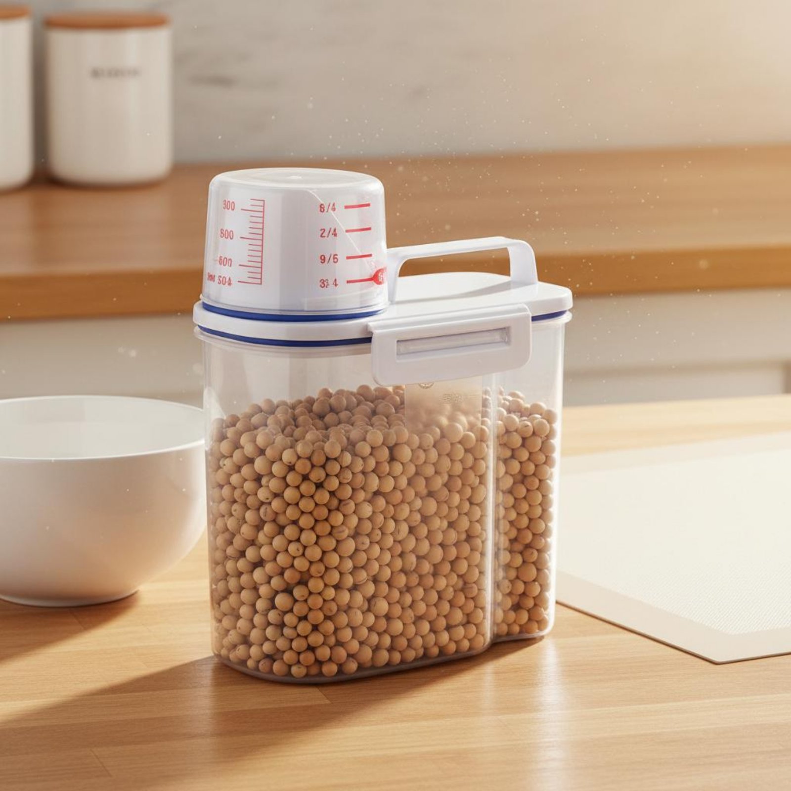 쌀 보관 용기 안전 쌀 디스펜서 계량 기능이 있는 건식 - Food Storage Safe 리뷰 및 가격