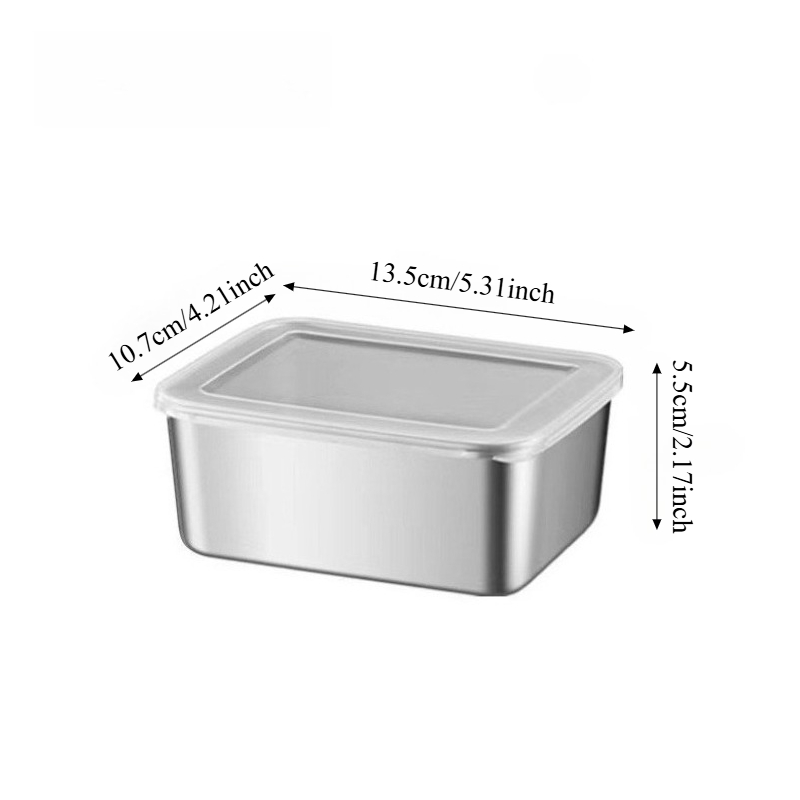 3/6개 스테인리스 스틸 직사각형 음식 보관 용기(뚜껑 - Food Storage Boxes With Lids 리뷰 및 가격