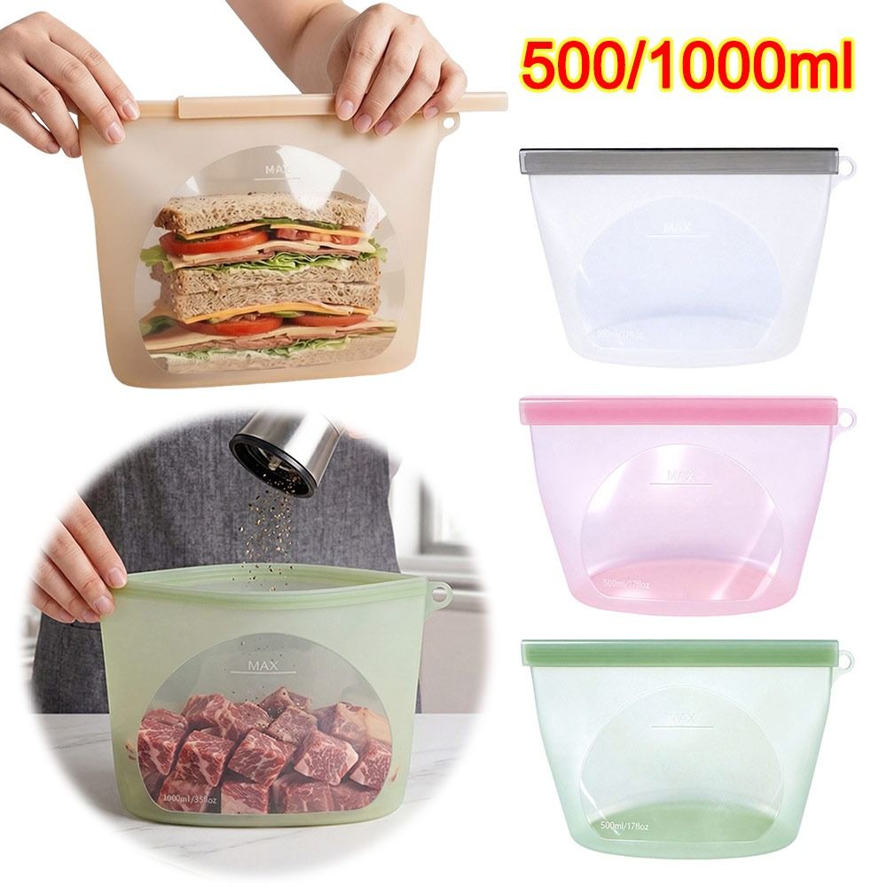 실리콘 식품 보존 백 방습 신선도 유지 식품 포장 백  - Food Storage Ziploc Bags 리뷰 및 가격