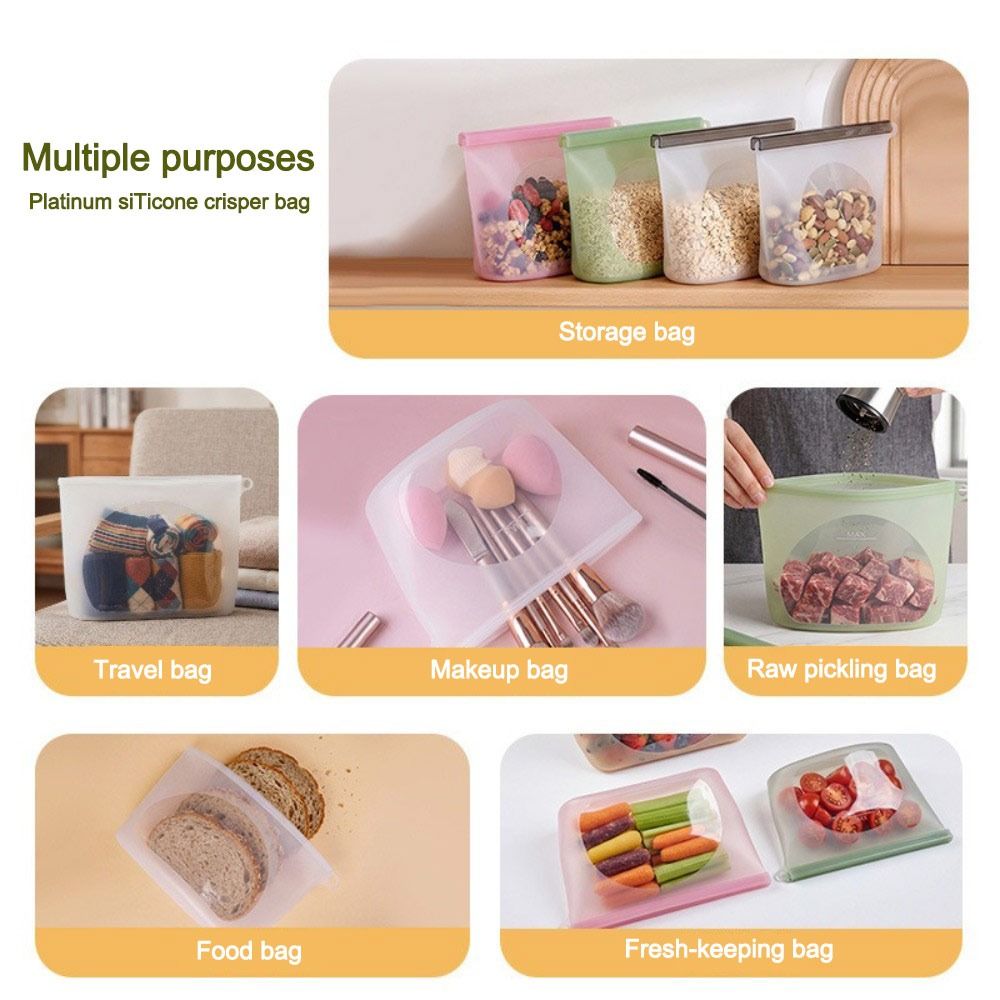 실리콘 식품 보존 백 방습 재사용 가능 식품 포장 백  - Food Storage Ziploc Bags 리뷰 및 가격