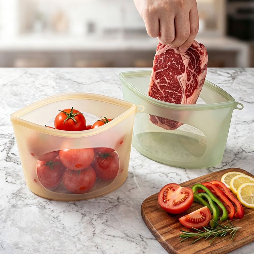 실리콘 식품 보존 백 방습 재사용 가능 식품 포장 백  - Food Storage Ziploc Bags 리뷰 및 가격