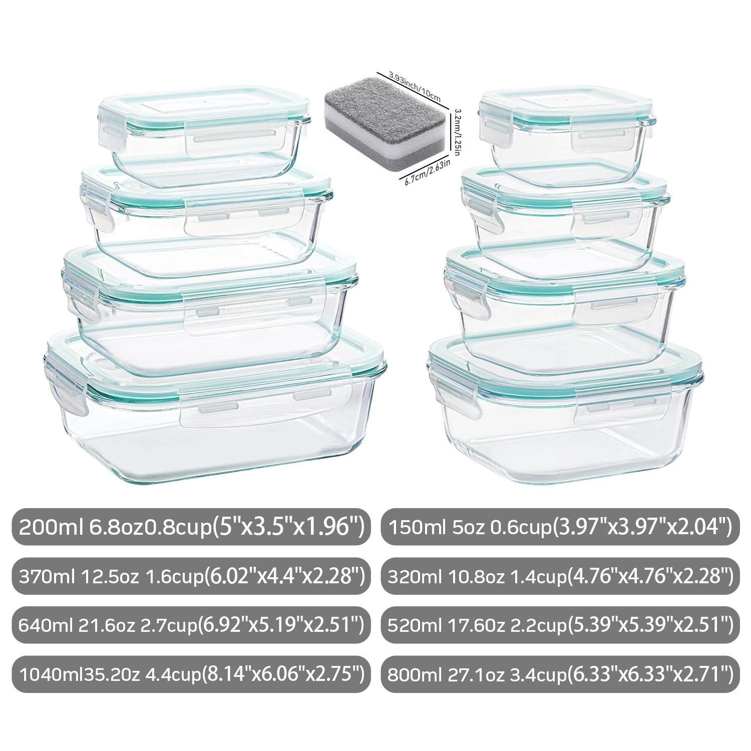 휴대용 유리 주방 식품 보관 용기 - 초대형 직사각형  - Food Storage Safe 리뷰 및 가격