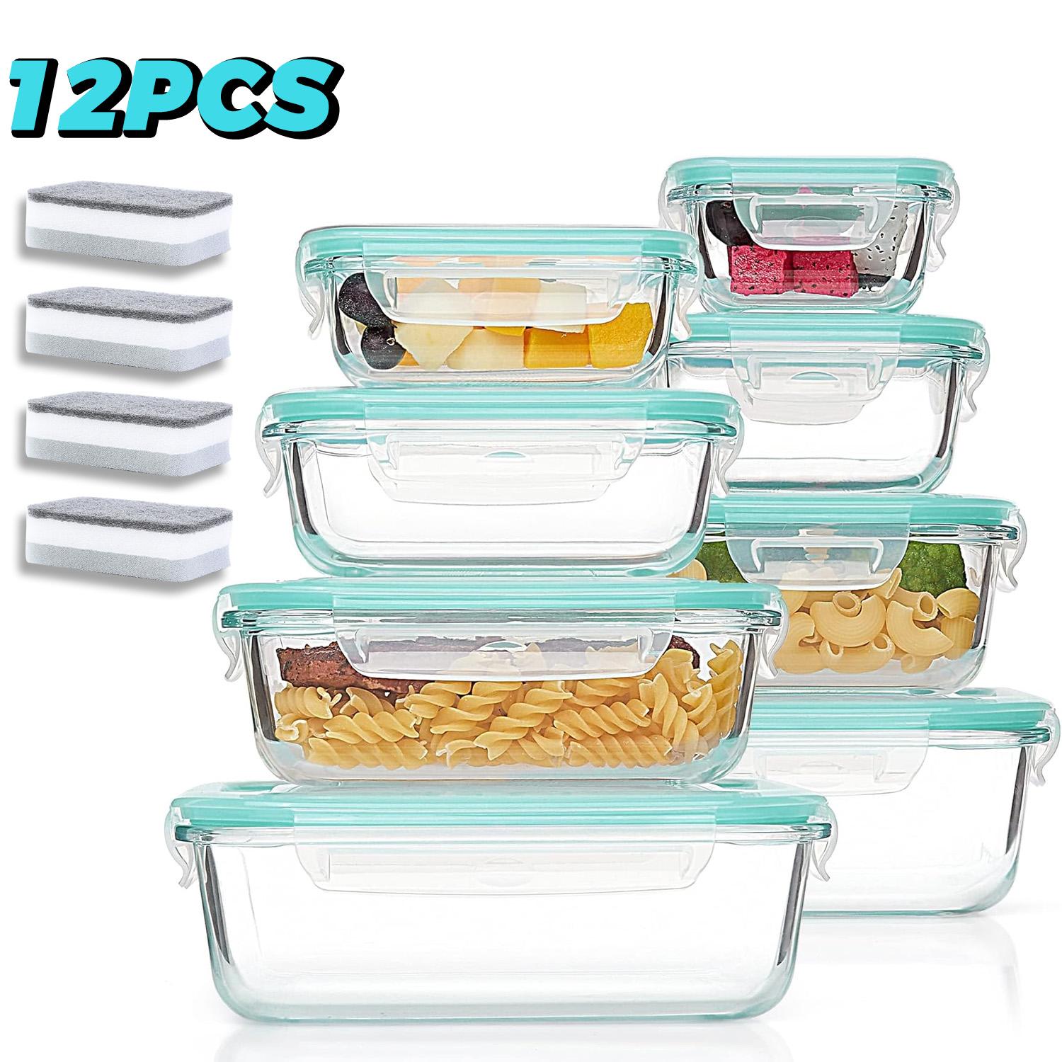 휴대용 유리 주방 식품 보관 용기 - 초대형 직사각형  - Food Storage Safe 리뷰 및 가격