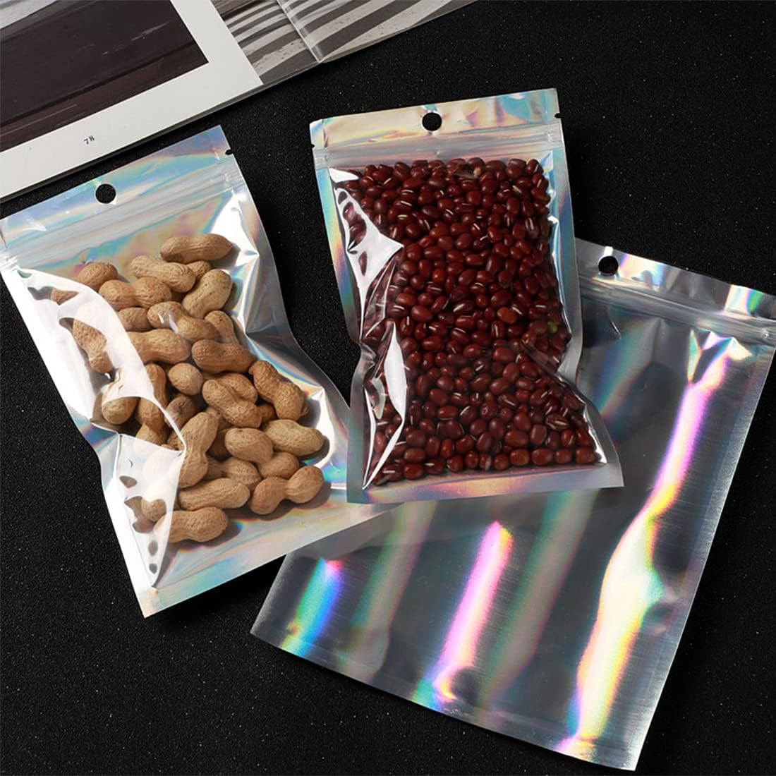플라스틱 홀로그램 캔디 식품 파우치, 레이저 밀봉 가방 - Food Storage Ziploc Bags 리뷰 및 가격