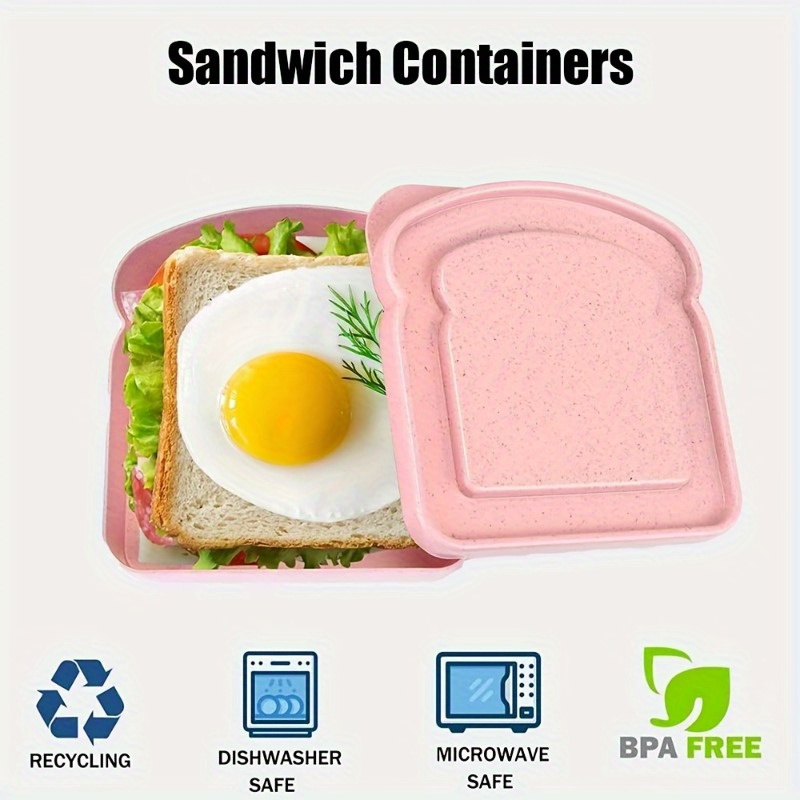 1pc 도시락 상자, 샌드위치 용기, 도시락 상자용 플 - Food Storage Boxes With Lids 리뷰 및 가격