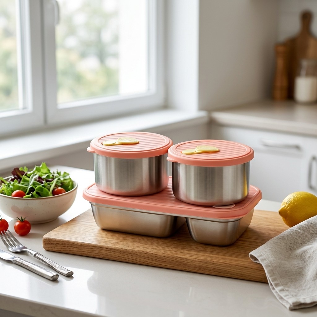 전자레인지 사용 가능 304 스테인리스 도시락 세트 벤 - Food Storage Kits 리뷰 및 가격