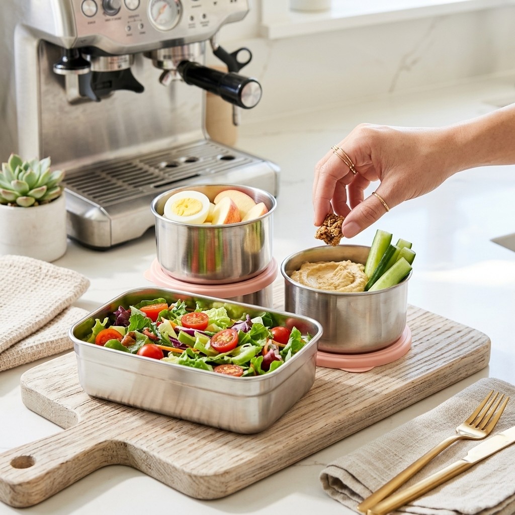 전자레인지 사용 가능 304 스테인리스 도시락 세트 벤 - Food Storage Kits 리뷰 및 가격