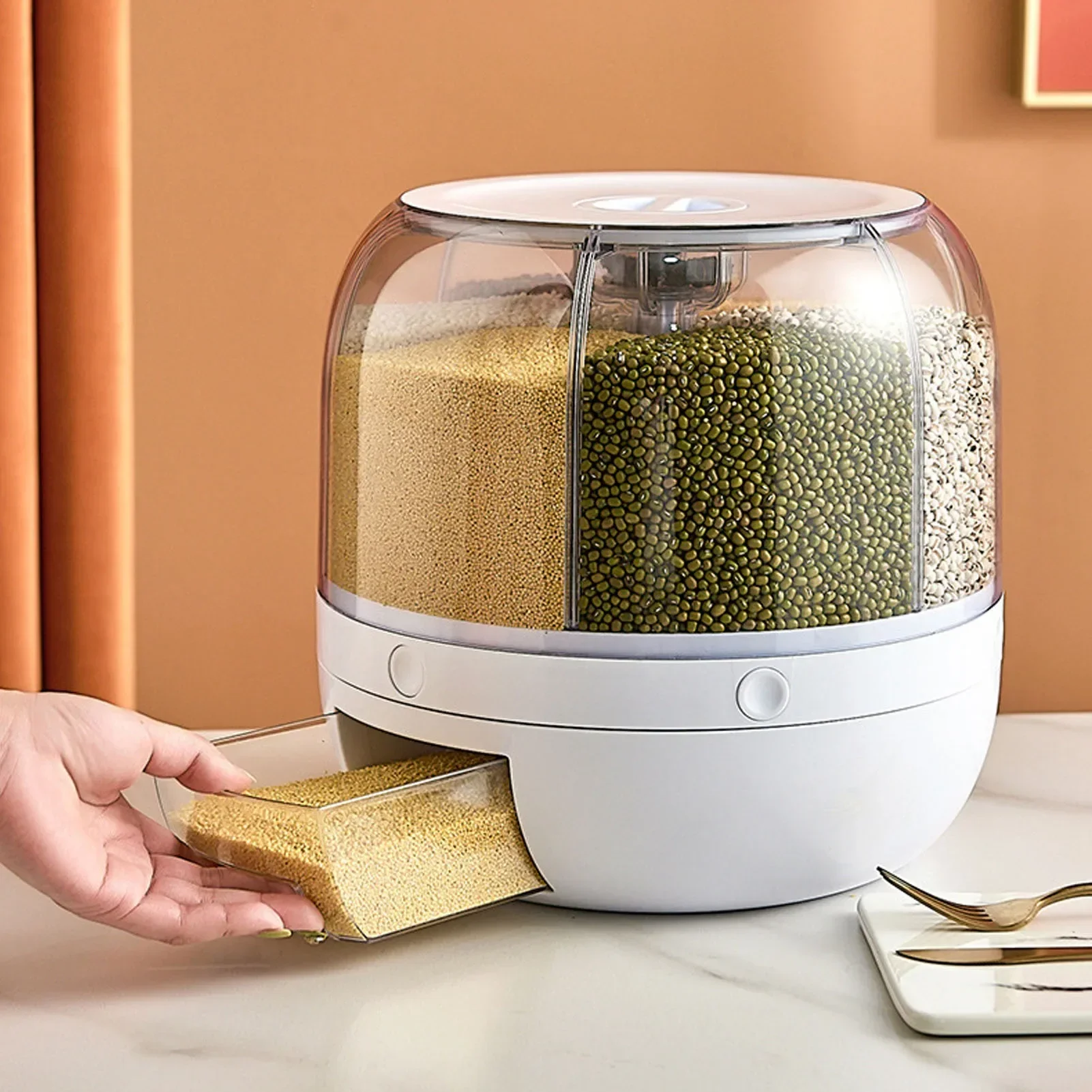 6칸 360 °   회전식 밀폐 식품 보관 용기 - 시 - Food Storage Equipment 리뷰 및 가격