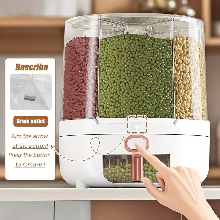 6칸 360 °   회전식 밀폐 식품 보관 용기 - 시 - Food Storage Equipment 리뷰 및 가격
