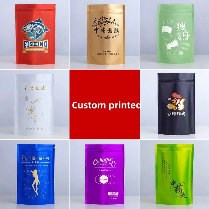 100pcs 사용자 정의 매트 완료 씨앗 포장 가방 플 - Food Storage Ziploc Bags 리뷰 및 가격