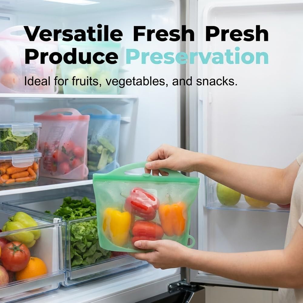 1500ml 식품 보관 가방 재사용 가능한 누출 방지  - Food Storage Ziploc Bags 리뷰 및 가격
