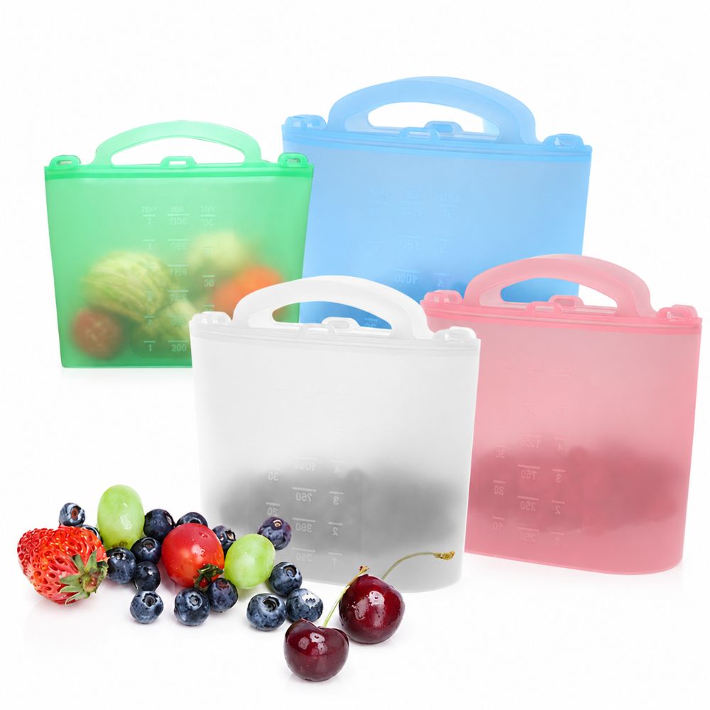 1500ml 식품 보관 가방 재사용 가능한 누출 방지  - Food Storage Ziploc Bags 리뷰 및 가격