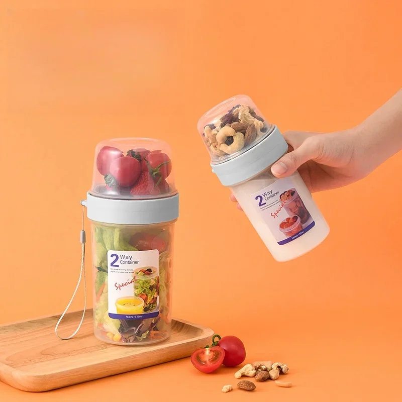 아침식사 오트밀 시리얼 견과류 요거트 샐러드 컵 밀폐용 - Food Storage Kits 리뷰 및 가격