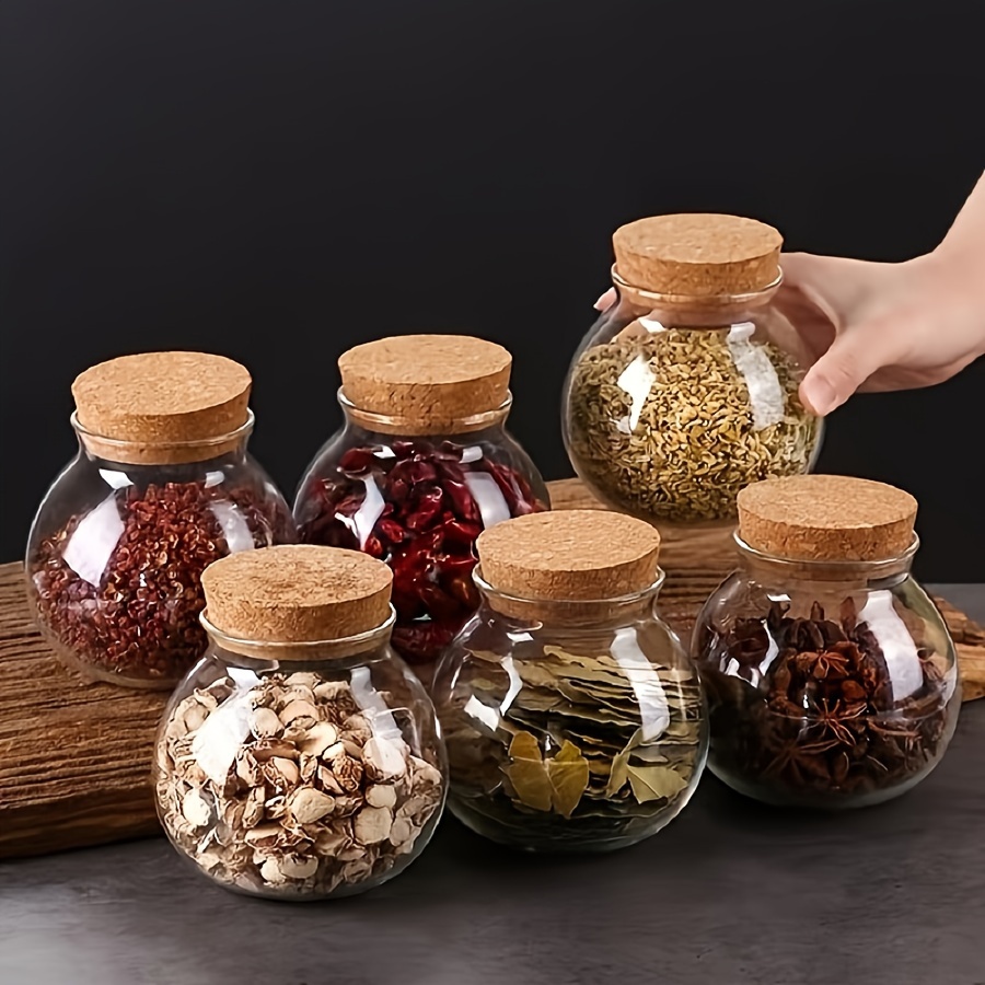 500ML 투명 유리 보관 용기, 커피, 향신료, 사탕 - Food Storage Glass Set 리뷰 및 가격