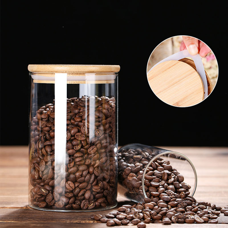밀폐 대나무 뚜껑이 있는 유리 식품 저장 항아리, 커피 - Airtight Cereal Jar 리뷰 및 가격