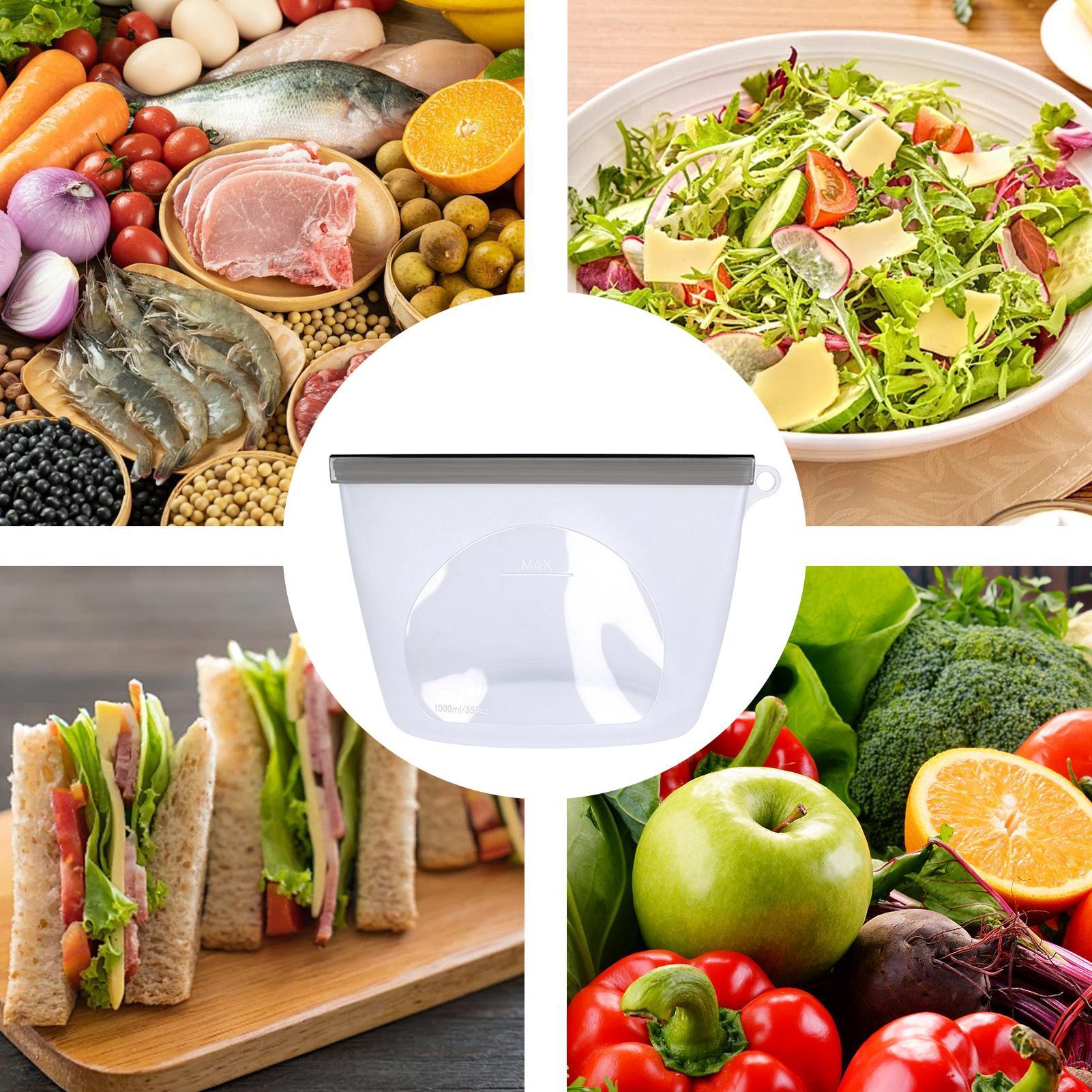 재사용 가능한 식품 보관 가방 누출 방지 고온 방지 용 - Food Storage Ziploc Bags 리뷰 및 가격
