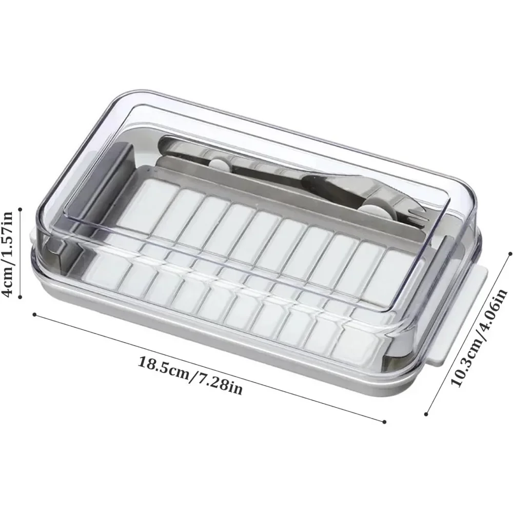 버터 보관 상자 투명 뚜껑과 커터가 있는 2-in-1  - Food Storage Airtight 리뷰 및 가격