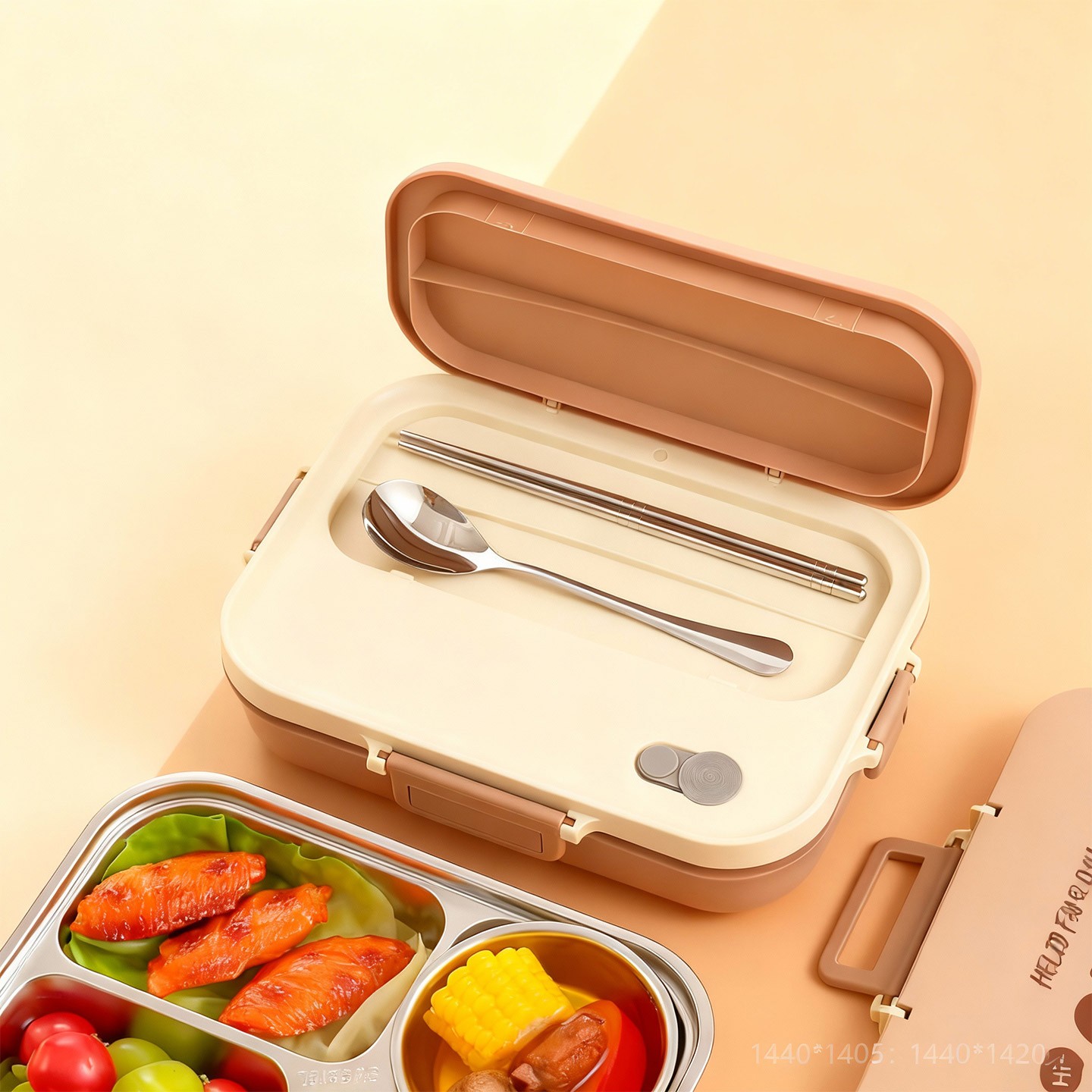 4/5칸 304 스테인리스 스틸 도시락 세트(수저 및  - Food Storage Hot 리뷰 및 가격