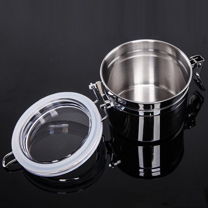 스테인리스 스틸 재질의 밀폐 용기로, 습도계 옵션을 제 - Food Storage Airtight 리뷰 및 가격