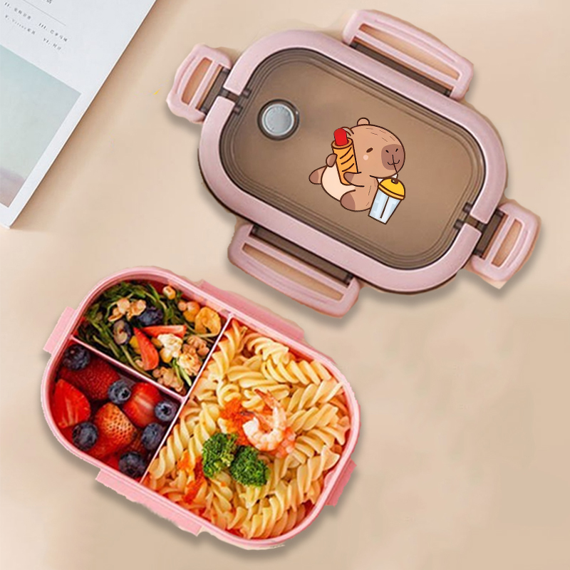 Capybara 도시락 상자 애니메이션 동물 인쇄 식품 - Food Storage Equipment 리뷰 및 가격