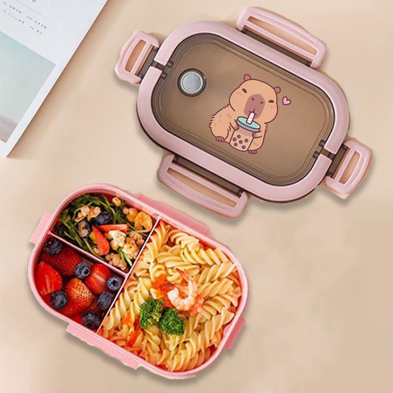 Capybara 도시락 상자 애니메이션 동물 인쇄 식품 - Food Storage Equipment 리뷰 및 가격