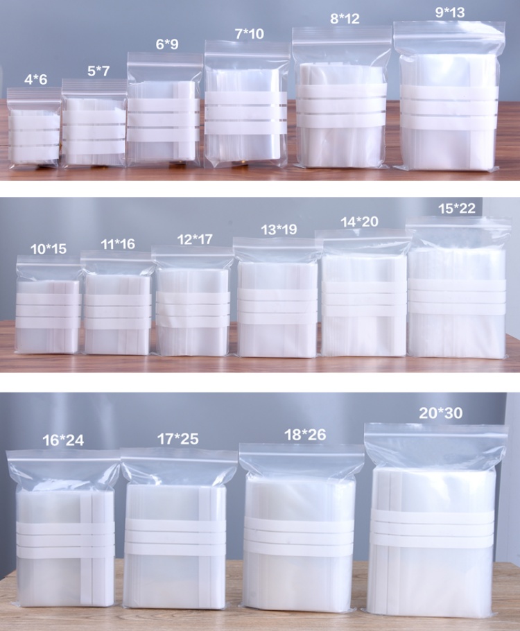 200개 PE 투명 플라스틱 지퍼백 포장지 DIY 로고 - Food Storage Ziploc Bags 리뷰 및 가격