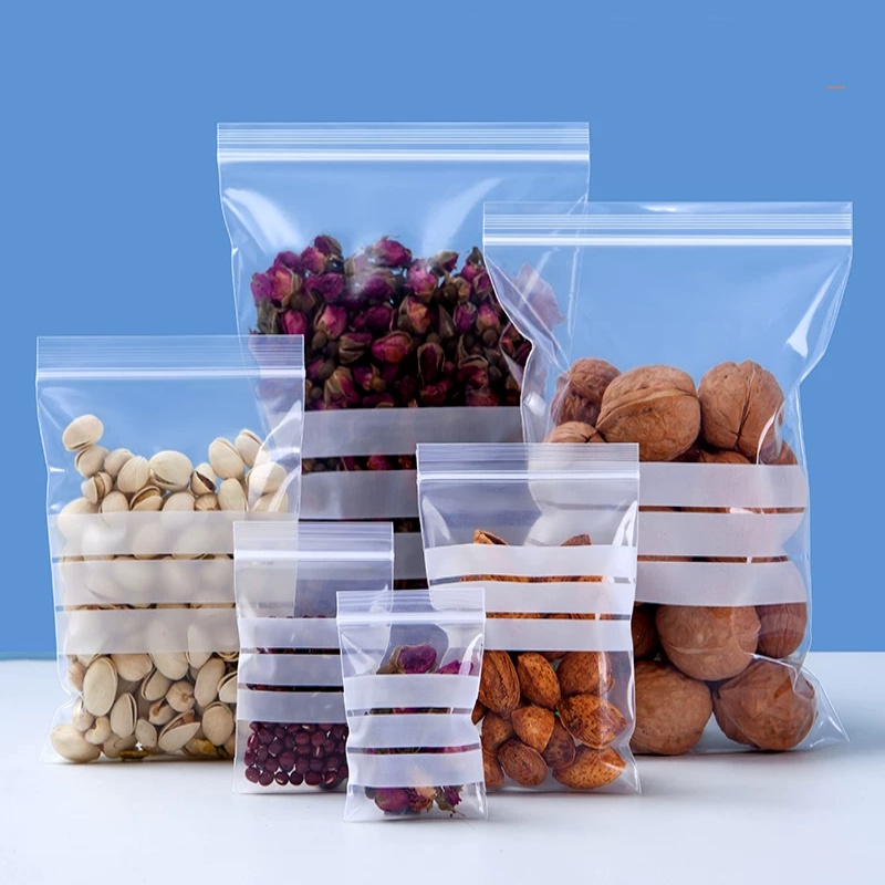 200개 PE 투명 플라스틱 지퍼백 포장지 DIY 로고 - Food Storage Ziploc Bags 리뷰 및 가격