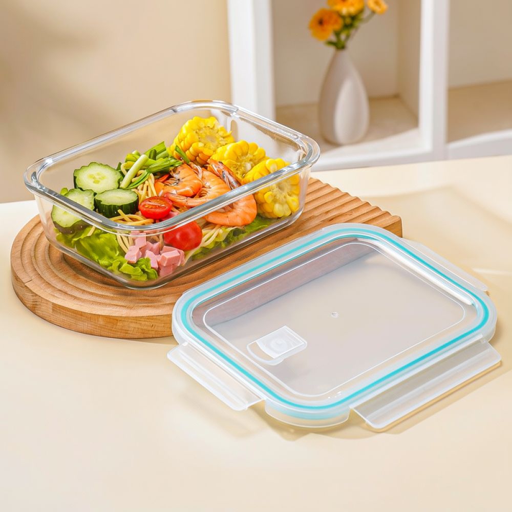 전자레인지 사용이 가능한 유리 소재의 도시락통, 칸막이 - Food Storage Glass Set 리뷰 및 가격