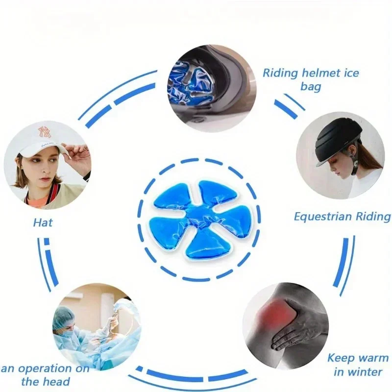 블루 PVC 젤 아이스팩 - 헬멧 및 모자용 조절 가능 - Cold Pack Ice Gel 리뷰 및 가격