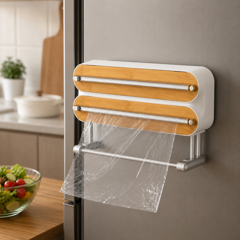 자석식 식품 포장지 커터 디스펜서 랩 홀더 벽걸이 냉장 - Food Storage Quart 리뷰 및 가격